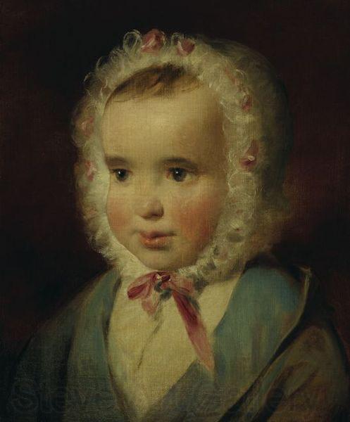 Friedrich von Amerling Portrat der Prinzessin Sophie von Liechtenstein (1837-1899) im Alter von etwa eineinhalb Jahren Norge oil painting art